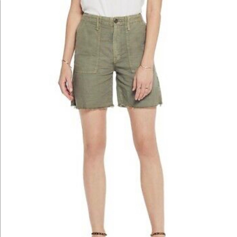 SOLD Mother Denim Shaker Chop Raw Hem Short